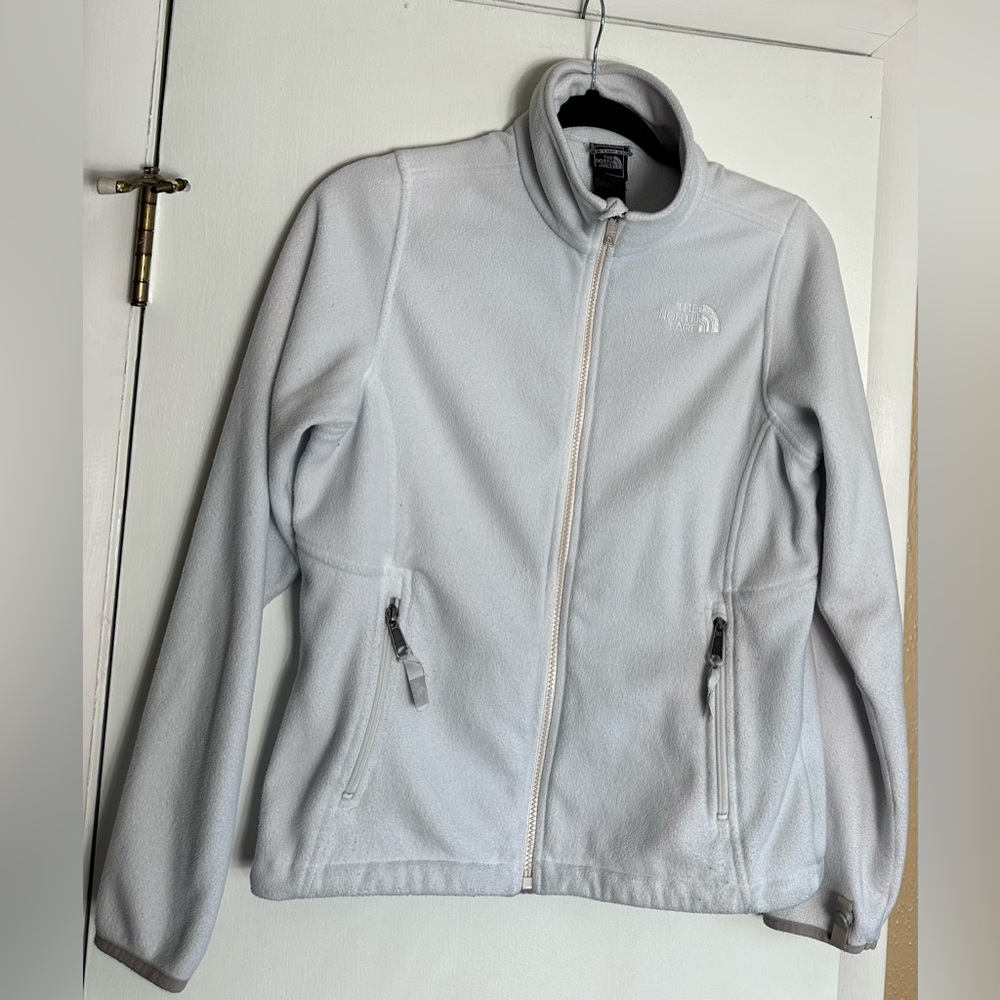 The North Face Women’s Light Blue Full Zip Fleece Jacket Size S